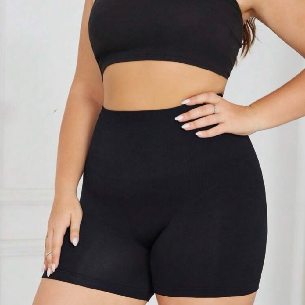 NWOT Solid Black Shaper Shorts size 3XL